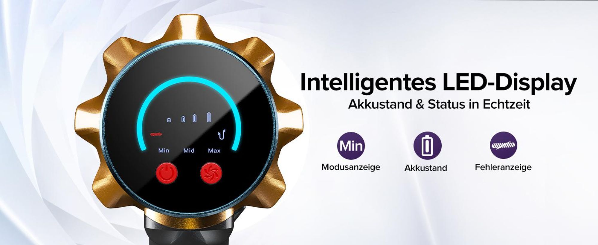 Lubluelu P6 Akku Staubsauger 78kPa Stielstaubsauger Handstaubsauger 50min.Selbststehender 450W Staubsauger Kabellos mit LED Display Anti-Tangle-Bürste