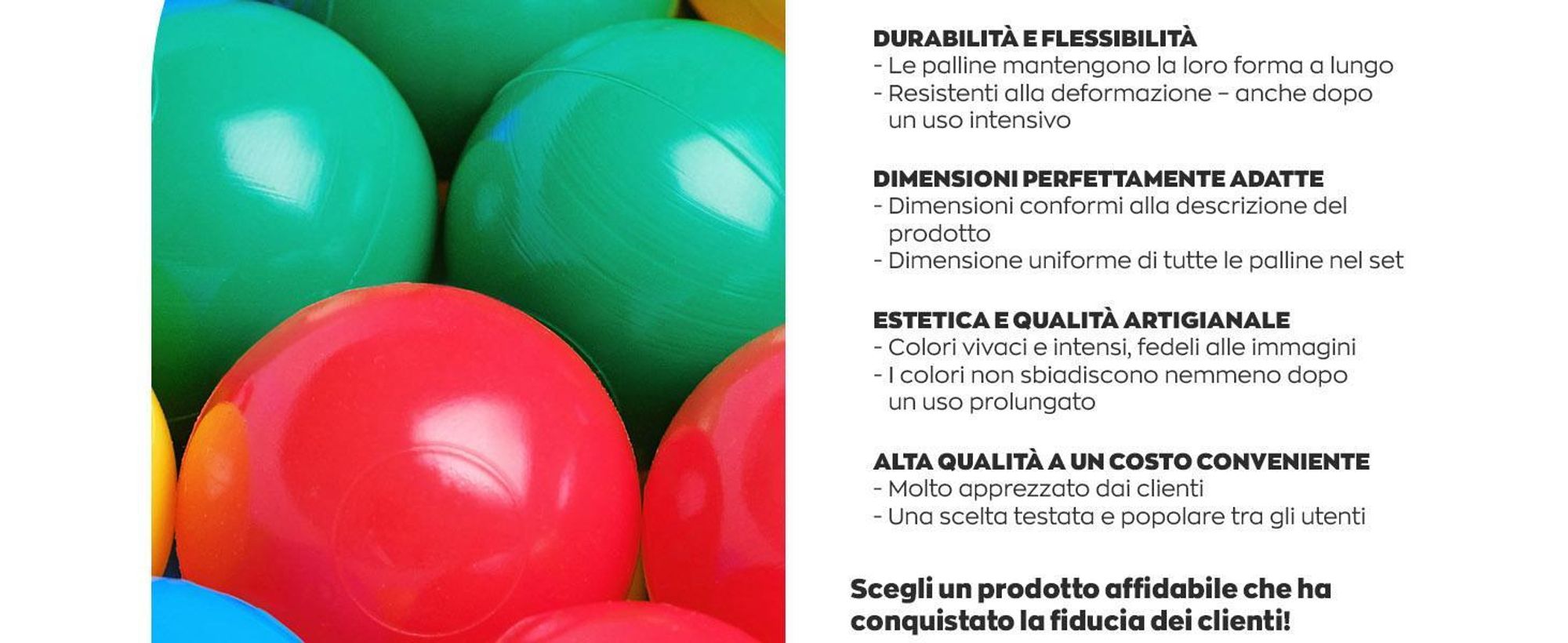 MISIOO Palline per il bagno - Palline da bagno multicolori - Palline Ø 6 cm - Palline in plastica 100% LDPE - Giocattolo per bambini - 200 pezzi - Mix