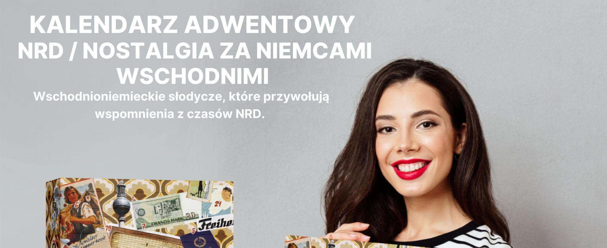 BOXILAND® Ostalgia NRD kalendarz adwentowy 2026, 24 słodycze z NRD, klasyki