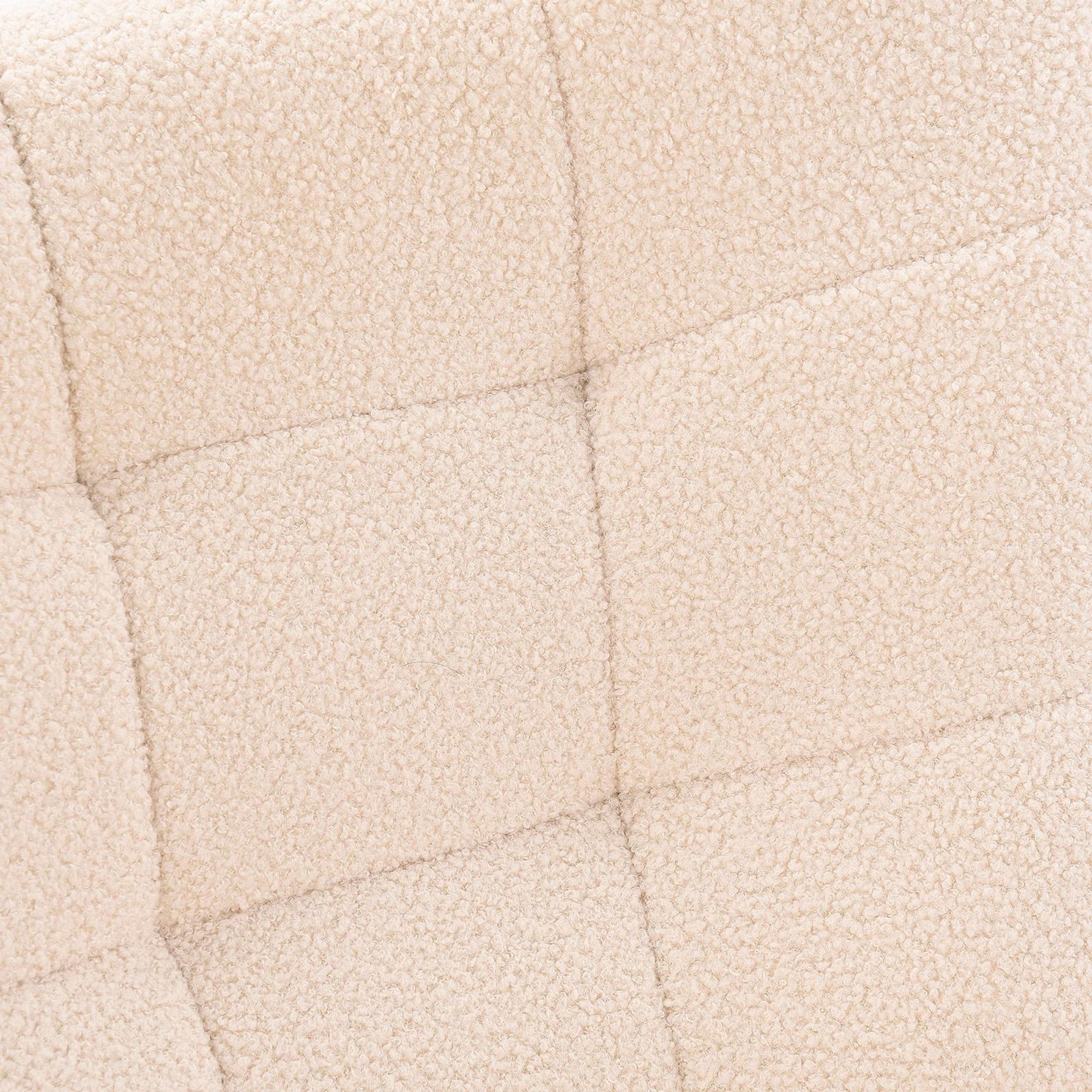 Fortuna Lai Schaukelstuhl Schwingsessel Akzentstuhl Wohnzimmersessel für Schlafzimmer, Belastbarkeit bis 120 kg, Polyester, Beige, 68 x 75 x 92 cm
