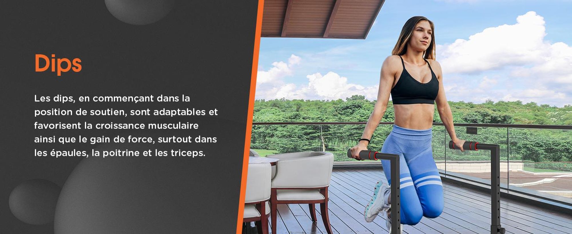 DH FitLife Barres de Dips Réglables (100-130 cm, 9 Niveaux) – Station de Musculation pour Entraînement à Domicile, Parallettes Calisthenics