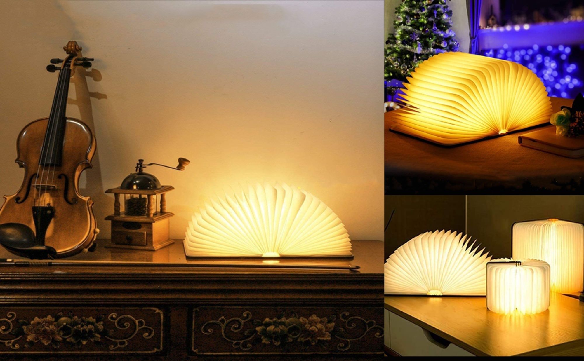 LED Buch Licht Faltbare Buchlampe Licht Buchlampe LED Stimmungsbeleuchtung USB Aufladbare WarmweißSchreibtisch Buch Licht Nachtlicht Nachttischlampe