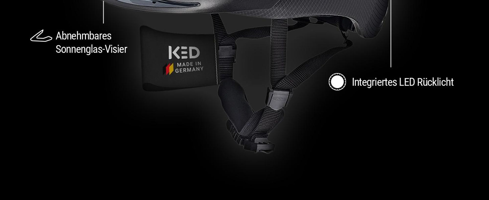 KED Paso Reithelm |  Germany K-Fit Black Insektenschutznetz maxSHELL Technologie Farbe: Black Mesh Größe: 57-62 (L)