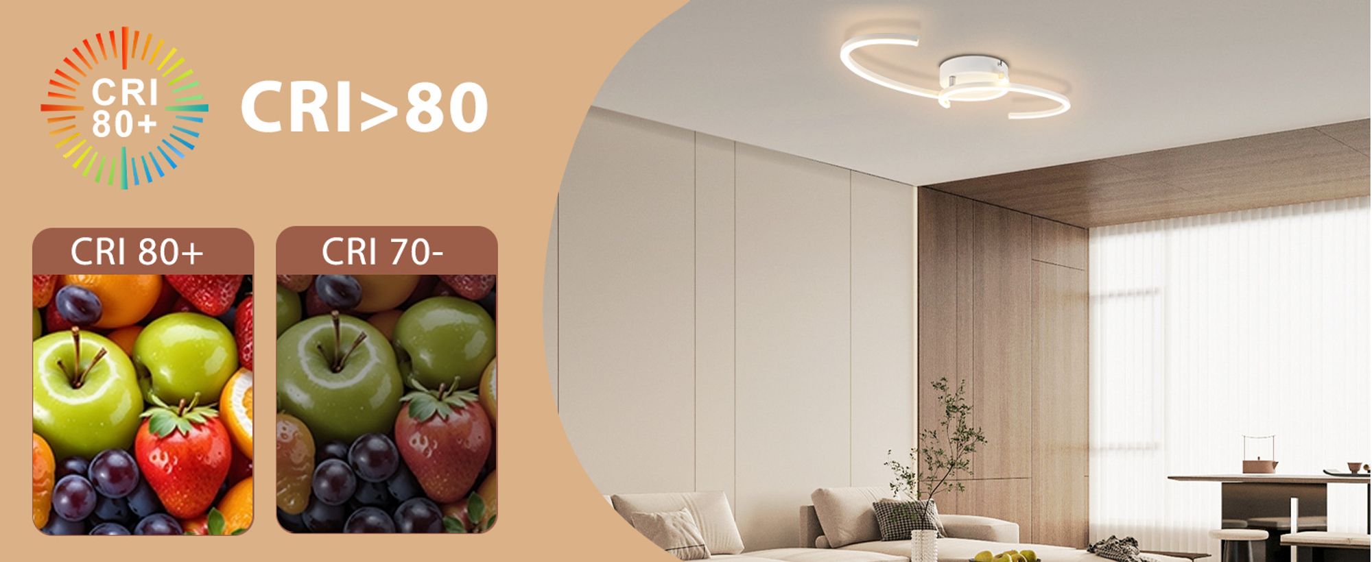 ZMH Deckenlampe LED Deckenleuchte Küche 24W Wohnzimmerlampe Moderne Design Schlafzimmerlampe 3000K Warmweiß Wohnzimmer Küchenlampe 330° Drehbarer 2-Ringen weiß Deckenlampen für Schlafzimmer Esszimmer