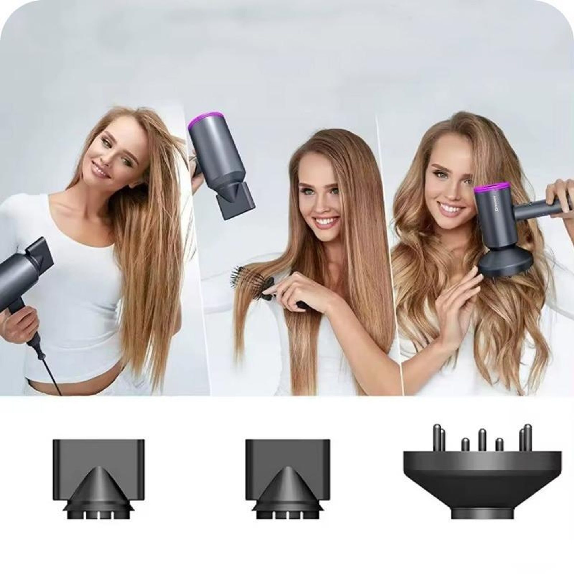 REVENTO® AeroFlow Haartrockner mit Ionenfunktion – Leistungsstark, Präzise, Reisefreundlich