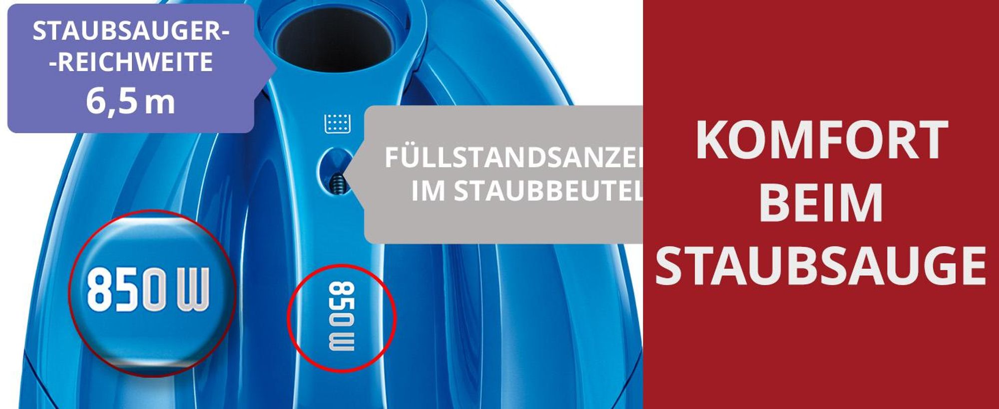 Beutelstaubsauger - stark - leise, Handheld - Zimmer MPM MOD-53
