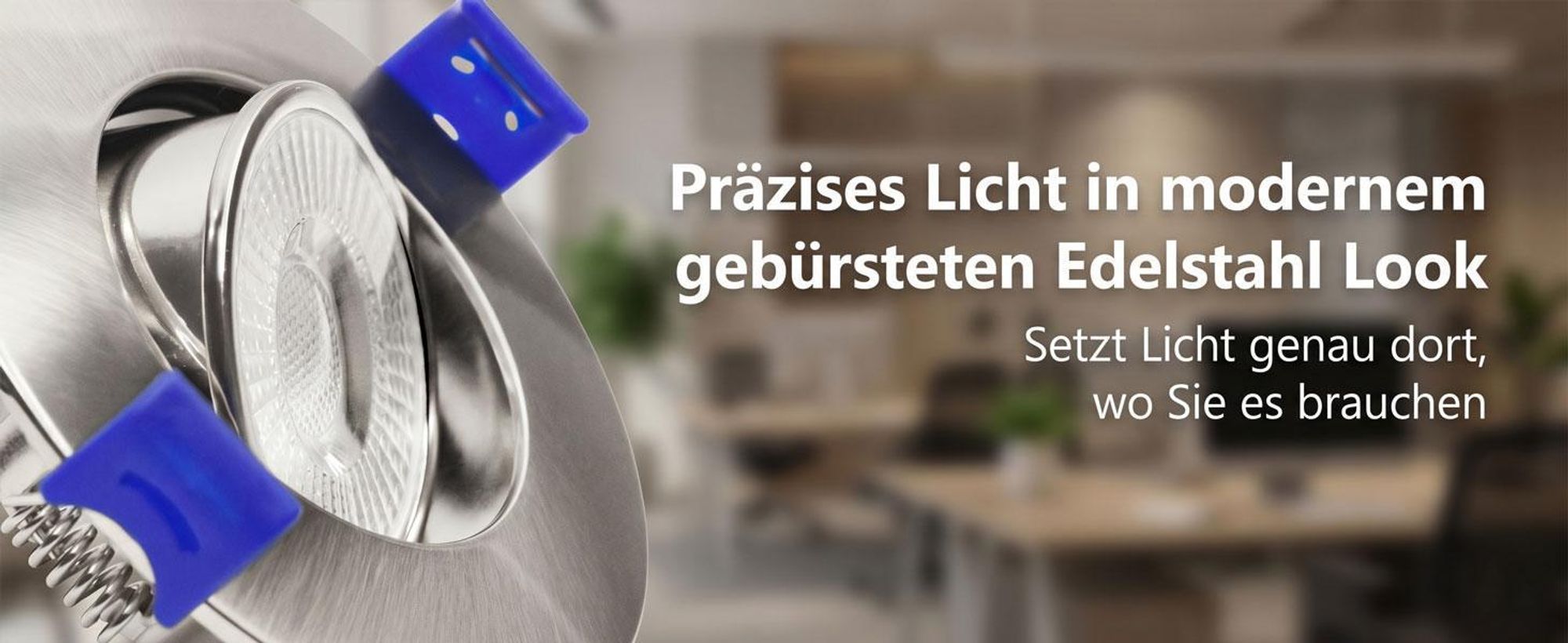 Maxkomfort 3er Set LED Einbaustrahler Schwarz - Schwenkbar & Ultraflach, Neutralweiß 4000K, Deckenspots IP20, Einbauspots Ø90mm - Quasar