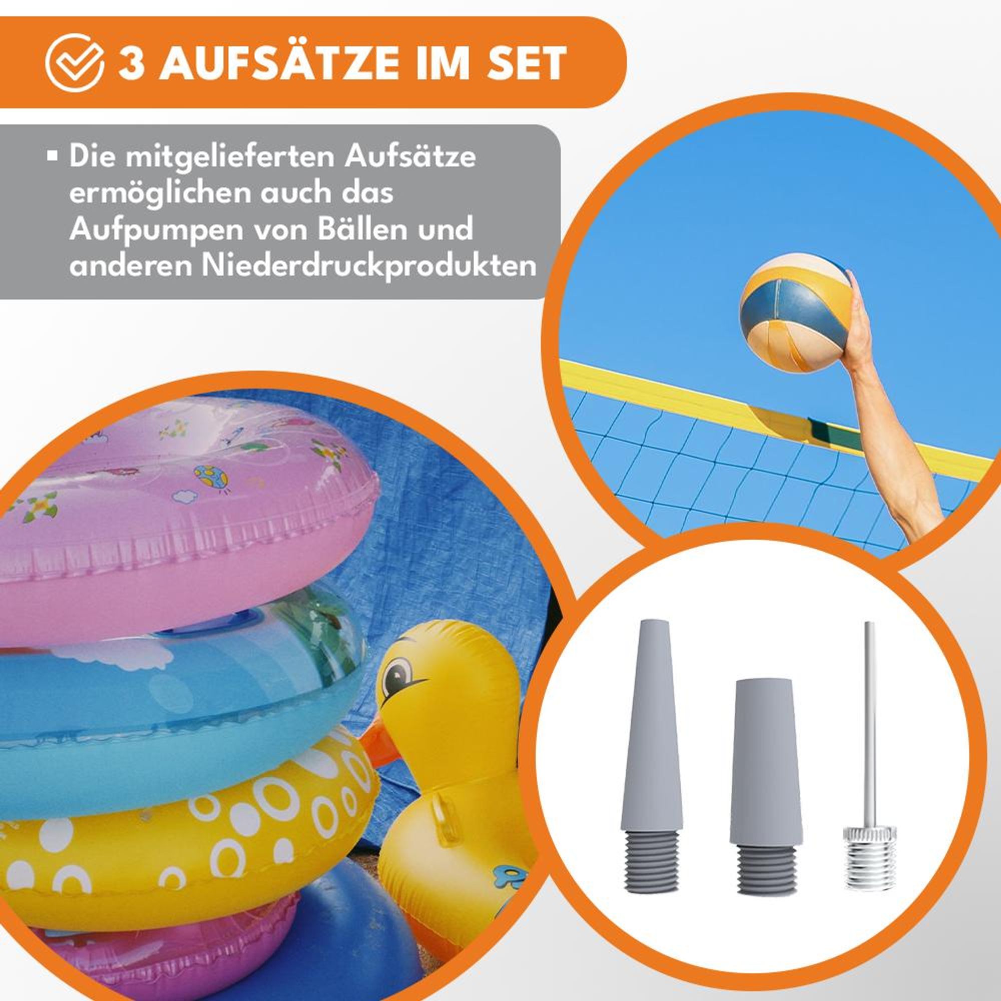 KRUMAD Fahrradpumpe, Fahrradpumpe alle Ventile, Luftpumpe für alle gängigen Ventile, Standpumpe mit Fußpedal, Fahrrad Luftpumpe für Reifen