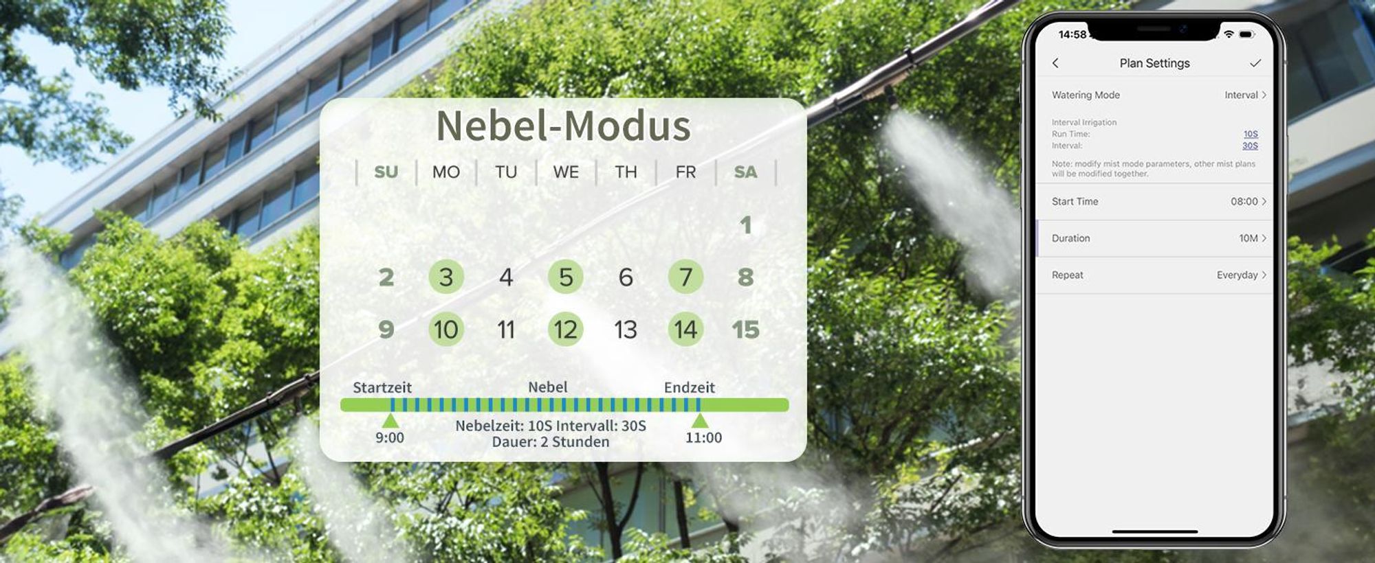 Diivoo Bewässerungscomputer WLAN 4 Ausgänge Automatische Bewässerungsuhr mit WiFi Hub für Garten Rasen