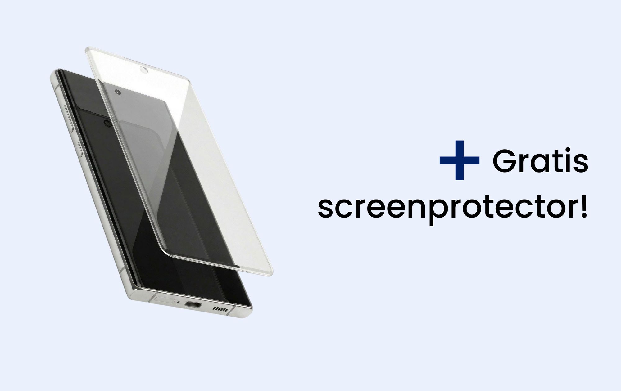 R2B Samsung Galaxy S23 Hoesje met Pasjeshouder – 3 Pasjes – Incl. Screenprotector