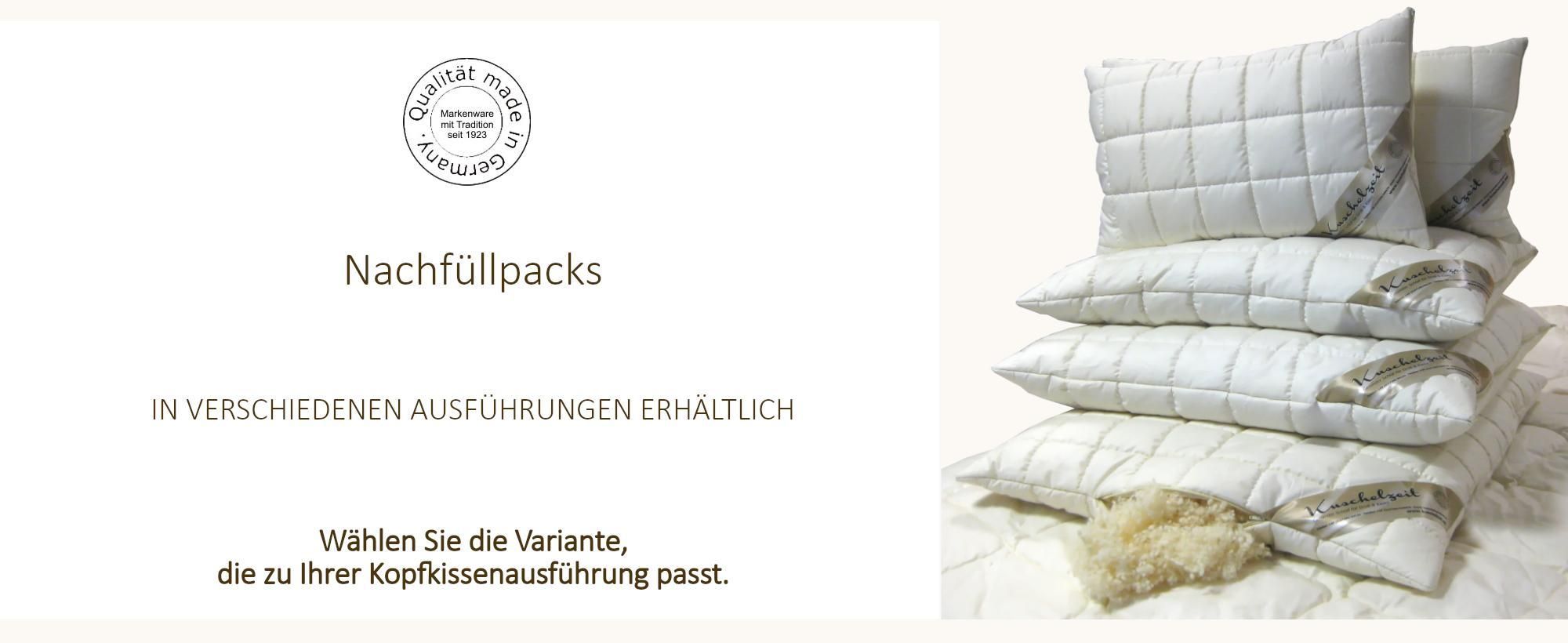 Das Bild zeigt die Kissen, für die die Nachfüllpacks verwendet werden.