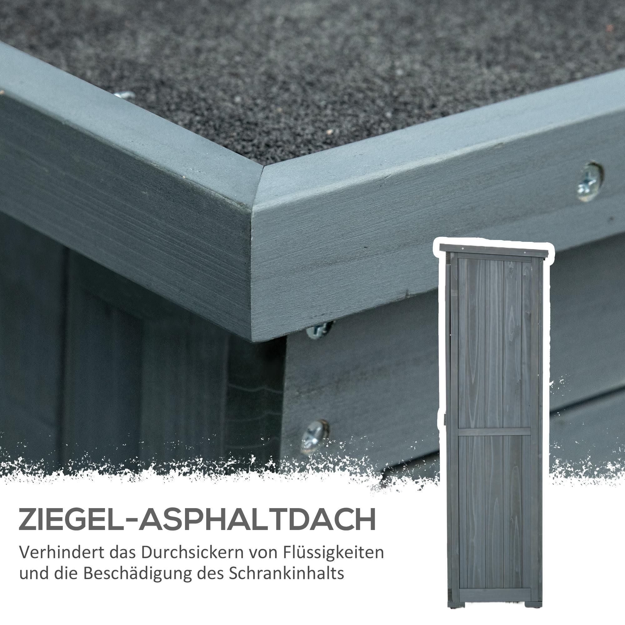 Gartenhaus Werkzeugschrank Außenschrank Fächern