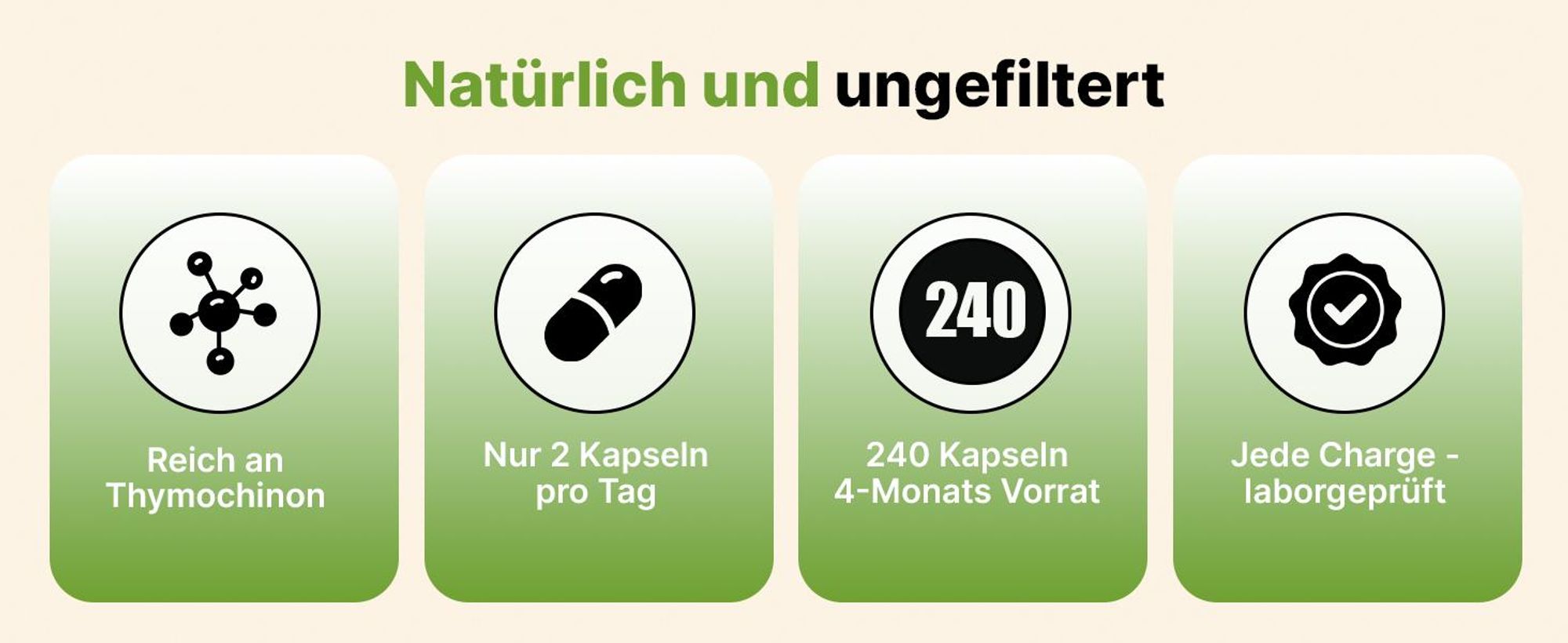 BIOLAVIVA Schwarzkümmelöl Kapseln – 240 Stück, ungefiltert