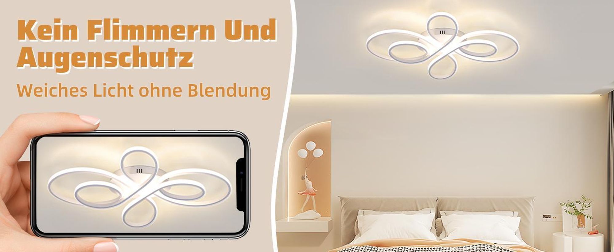 ZMH Lampe de plafond chambre à coucher Plafonnier LED Salon 30W Lampe de salon noir 40cm Lampe de chambre à coucher Blanc chaud 3000K Plafonnier cuisine Moderne Eclairage de plafond pour cuisine couloir salle à manger