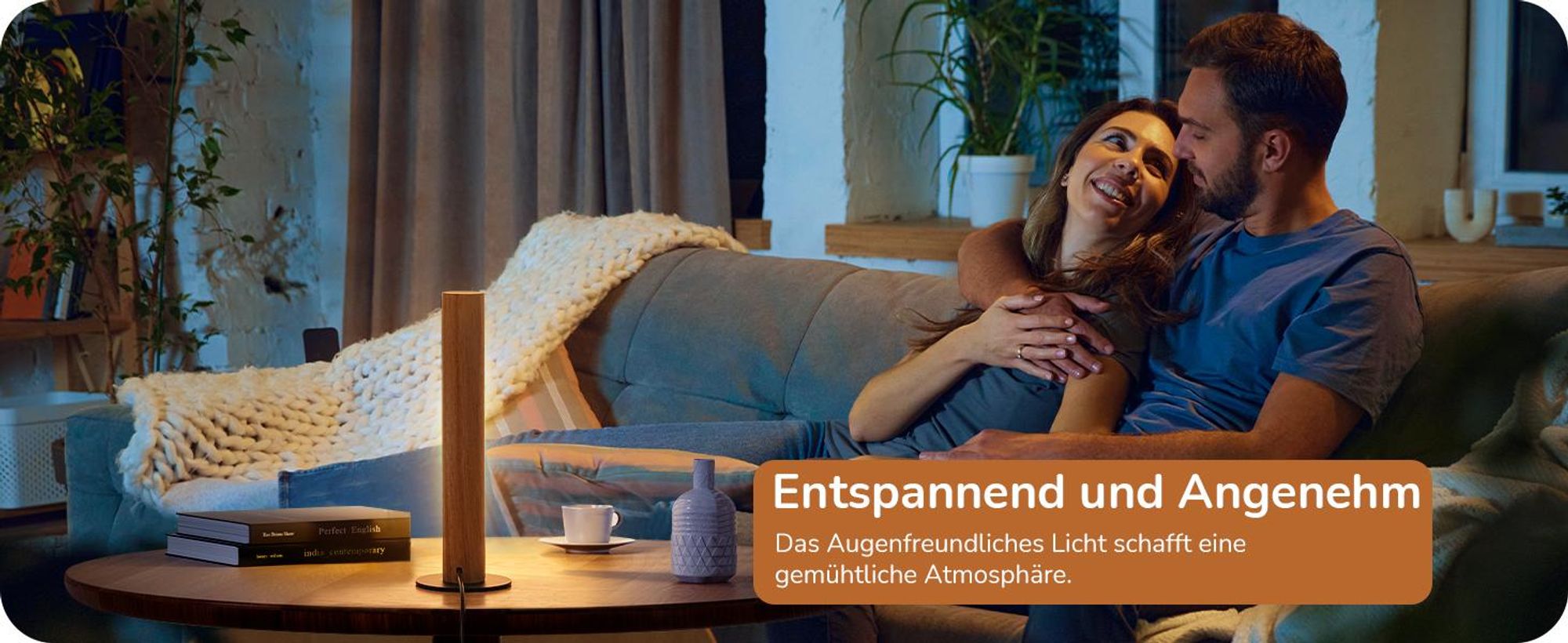EDISHINE LED Tischlampe Holz, Nachttischlampe Touch Dimmbar, Speicherfunktion