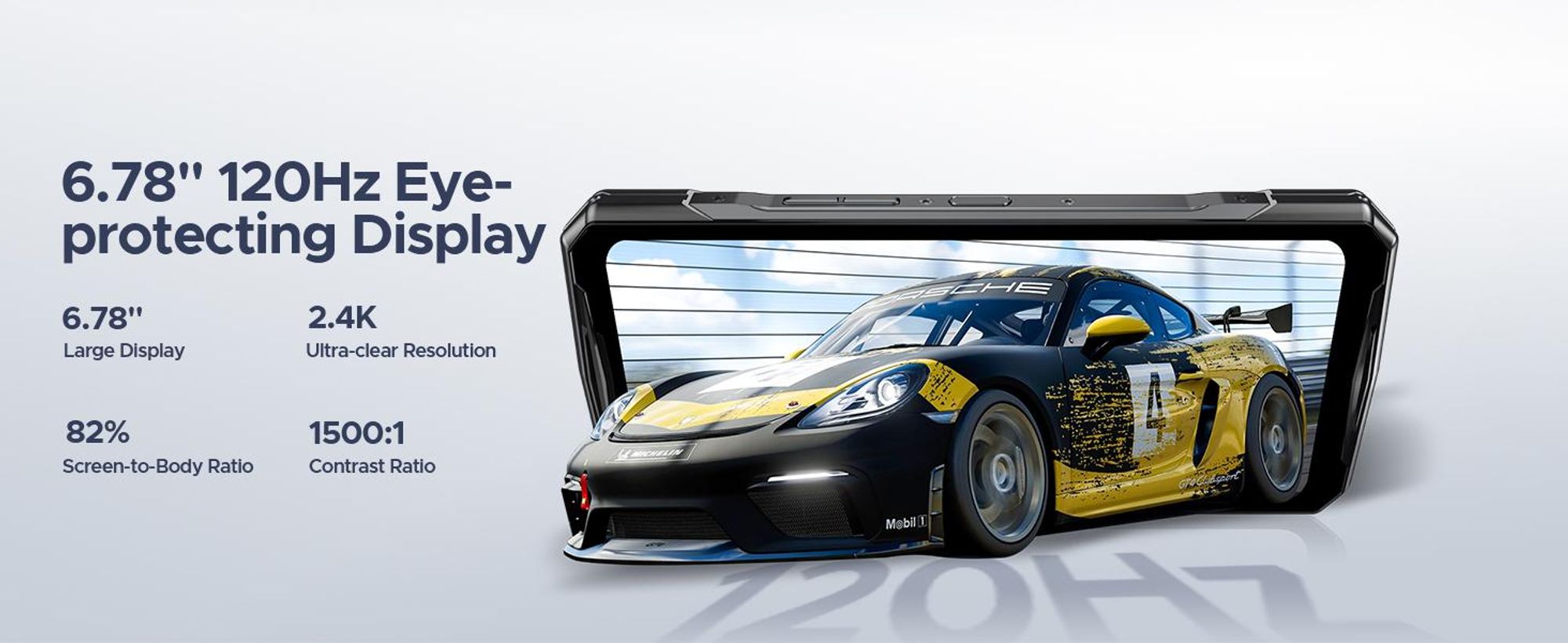 DOOGEE V40 outdoorový mobilní telefon bez smlouvy 5G - MediaTek Dimensity 7300 Android 14 mobilní telefon, 32GB RAM + 512GB ROM outdoorový smartphone, odolný mobilní telefon na staveniště
