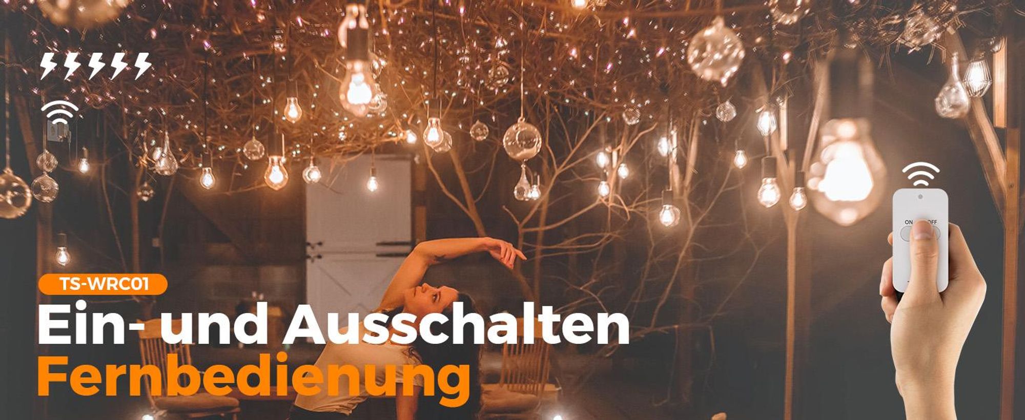 TESSAN Funksteckdose mit Fernbedienung Steckdose mit Fernbedienung 30,5M Reichweite Magnetische 3600W