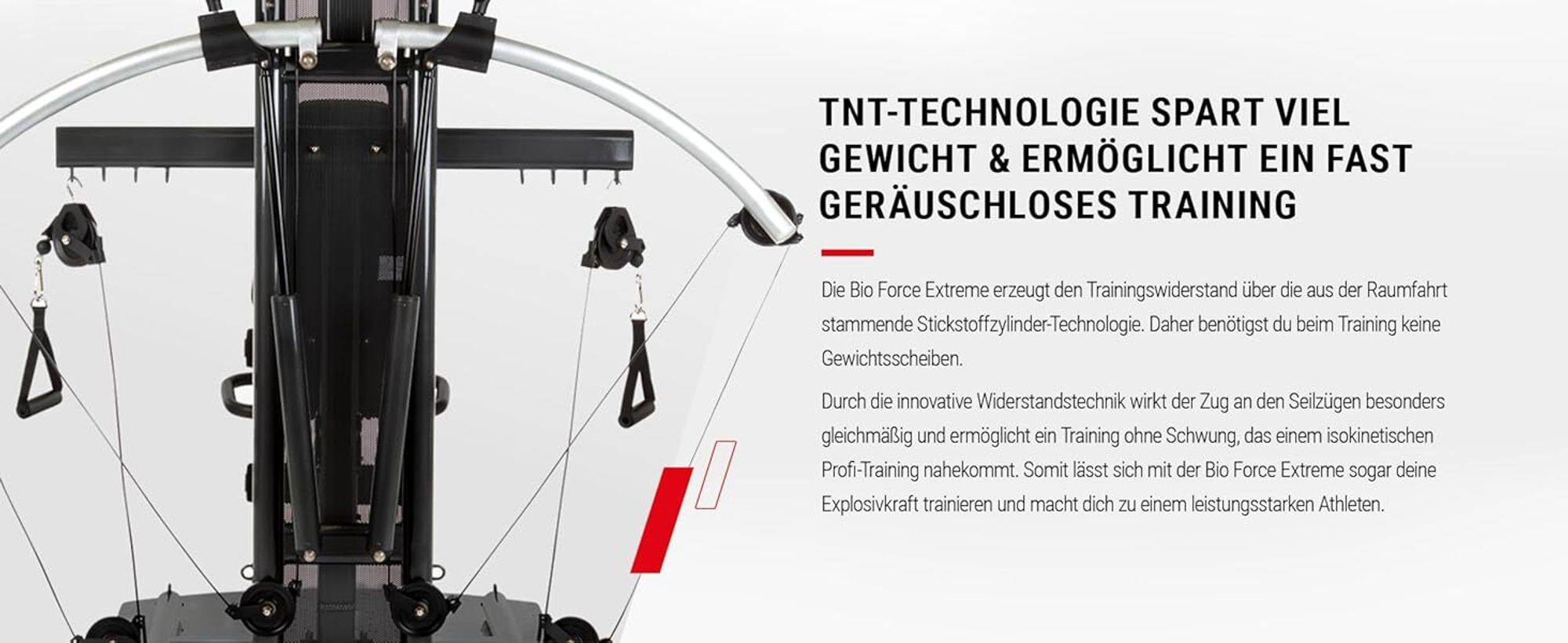 HAMMER Finnlo Kraftstation  Force Extreme, 125 kg Zuggewicht, über 100 Übungen