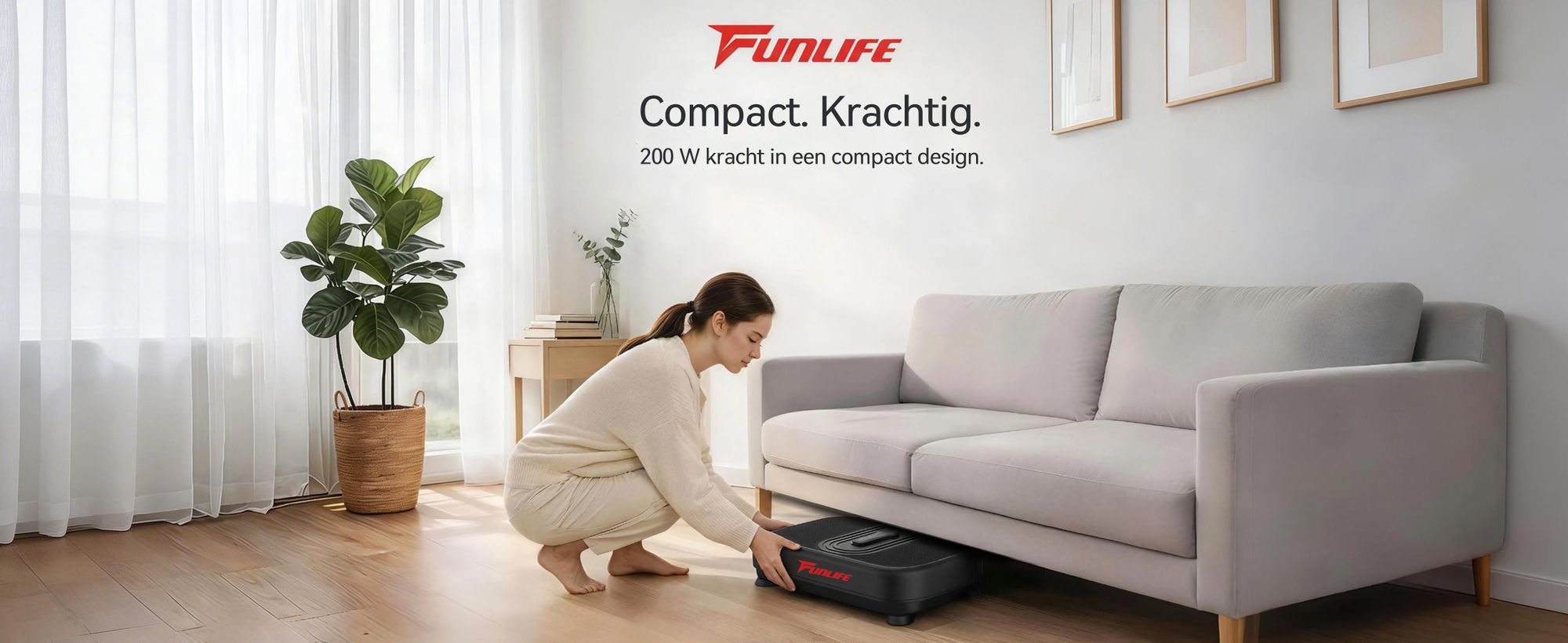 FunLife V8 Trillingsplatform – 180 intensiteitsniveaus, 5 programma's, Bluetooth-luidspreker, weerstandsbanden, geruisloos, training voor het hele lichaam, geschikt tot 120 kg