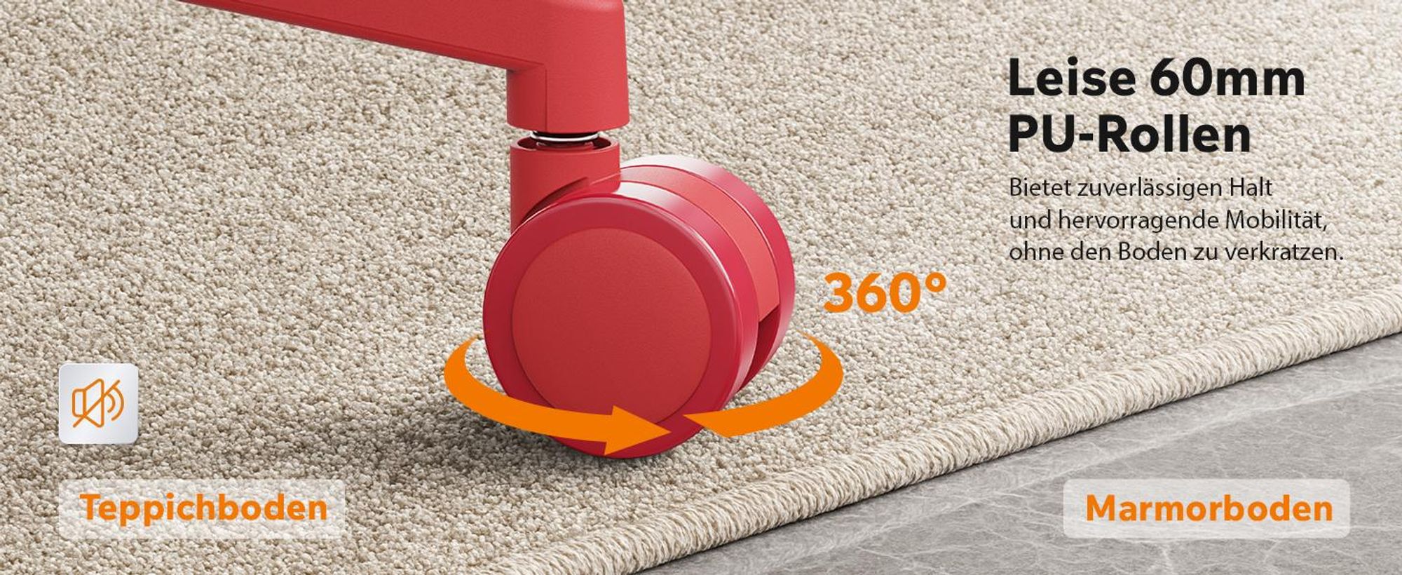 SENSE7 Moyo Ergonomischer Bürostuhl Schreibtischstuhl Rot 3D-Armlehnen Netzrücken Lendenwirbelstütze Chefsessel PC Stuhl Homeoffice 150 kg