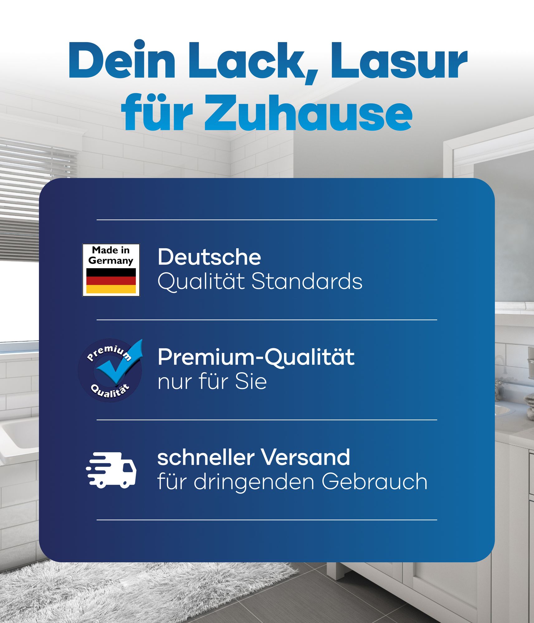 Plid Fliesenlack 2,25L Weiß glänzend – Fliesenfarbe für Wandfliesen in Küche & Bad, hohe Deckkraft, bis zu 23m²