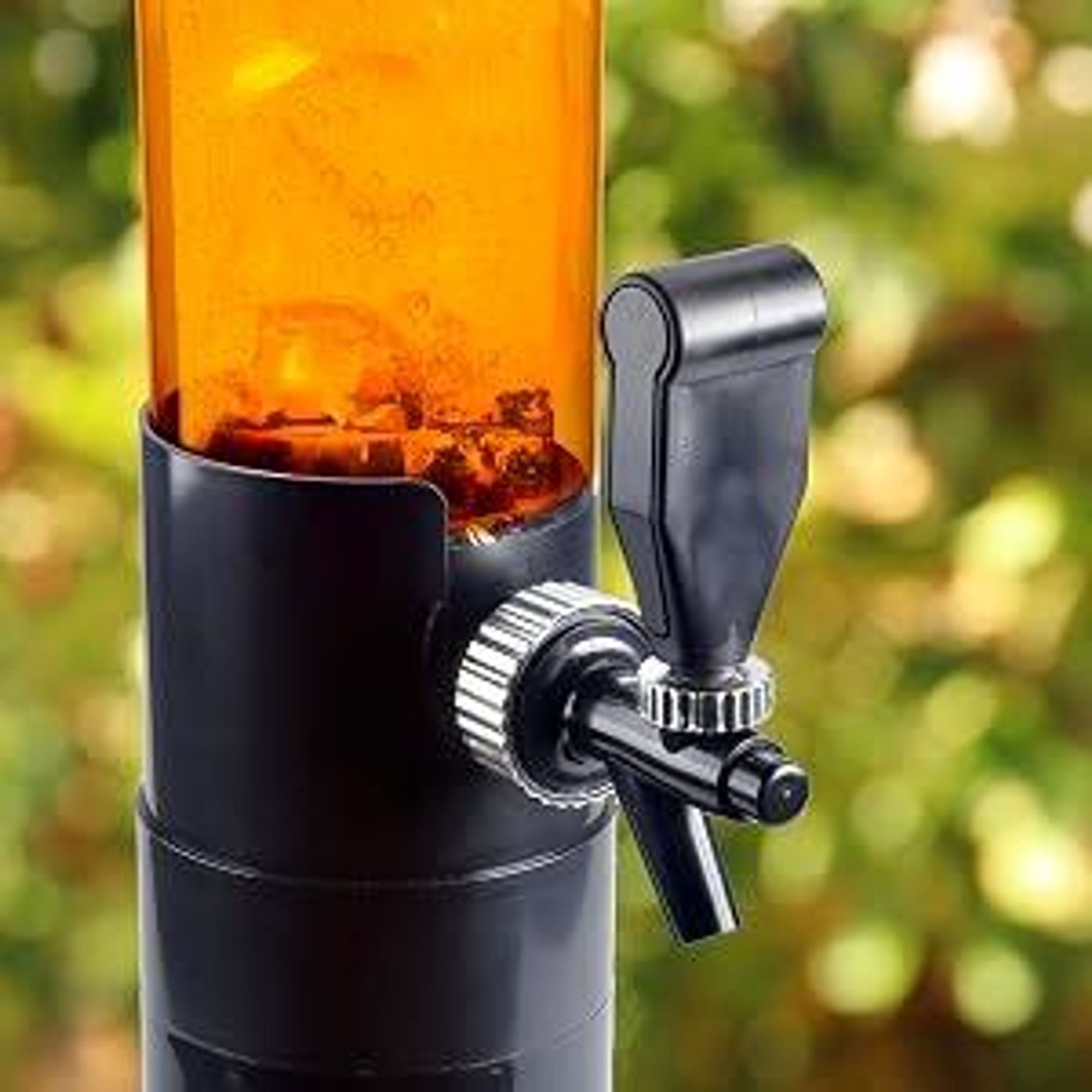 XXL Biertrinksäule 5 Liter mit Zapfhahn – Getränketurm Biersäule für Party, Bier, Cocktails & Softdrinks – 85cm Höhe