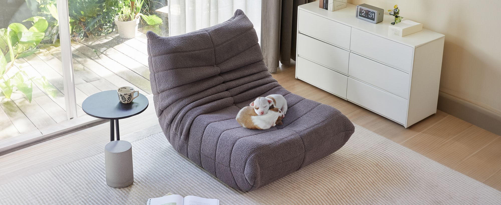 Klassische Sessel, Schlafsofas, sitzkissen boden, Lazy Sofa, Bean bag, für Schlafzimmer, Sitzsack