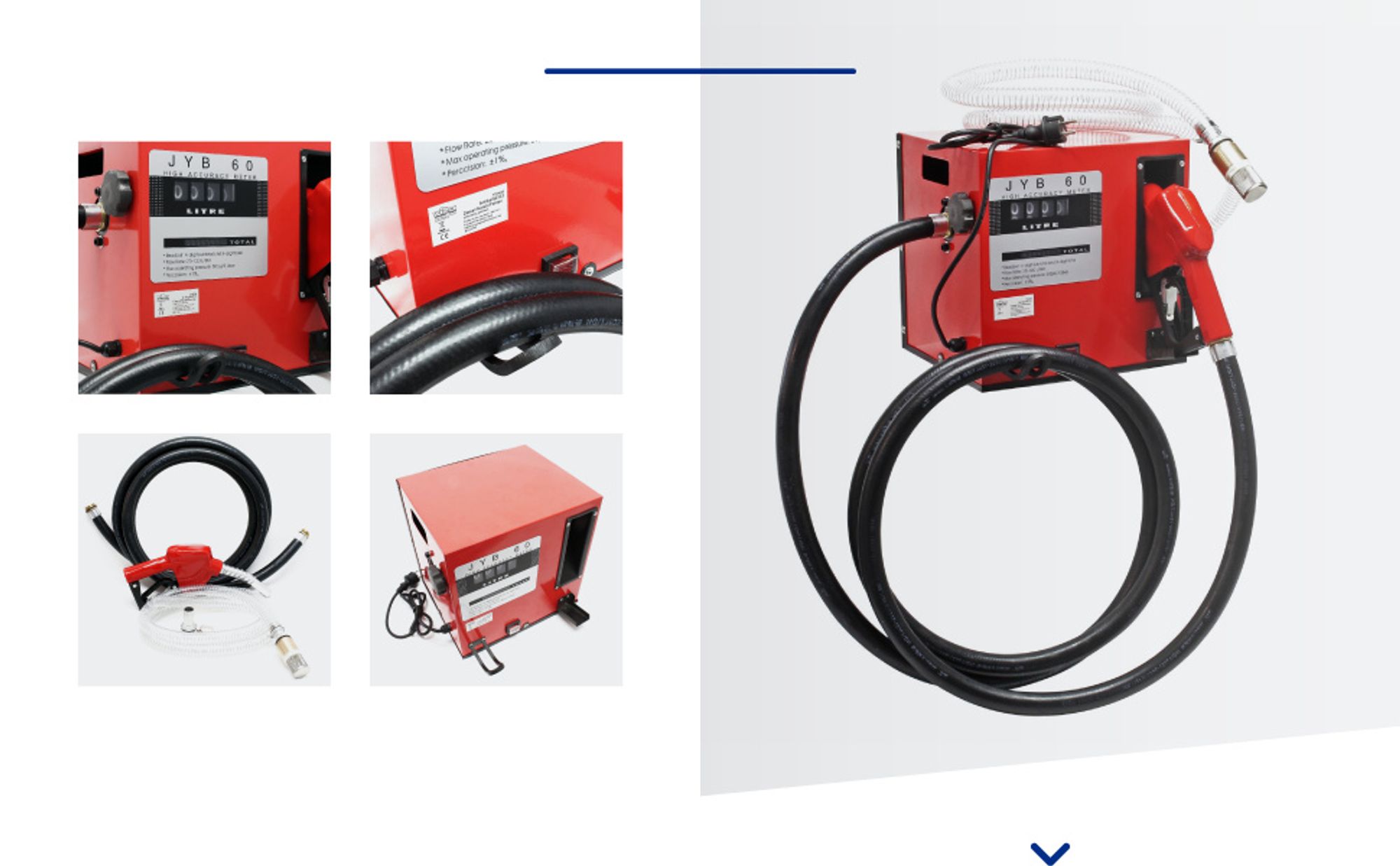 Wiltec Heizöl- und Dieselpumpe 230V/550W 60l/min selbstsansaugend, zur Wandmontage, Zapfpistole mit Abschaltautomatik, Kraftstoffpumpe
