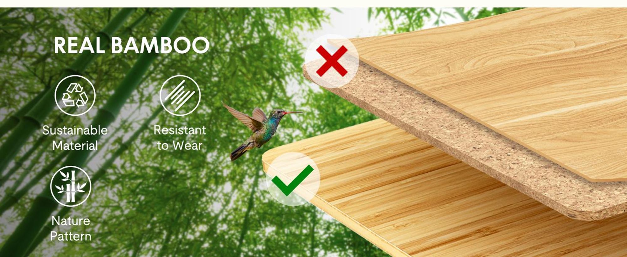 FLEXISPOT Höhenverstellbarer Schreibtisch 140x80cm, Bambus-Tischplatte, 2 starke Motoren, 120 kg Tragkraft, 4 Speicherplätze, Premium-Zubehör-Set Weiß