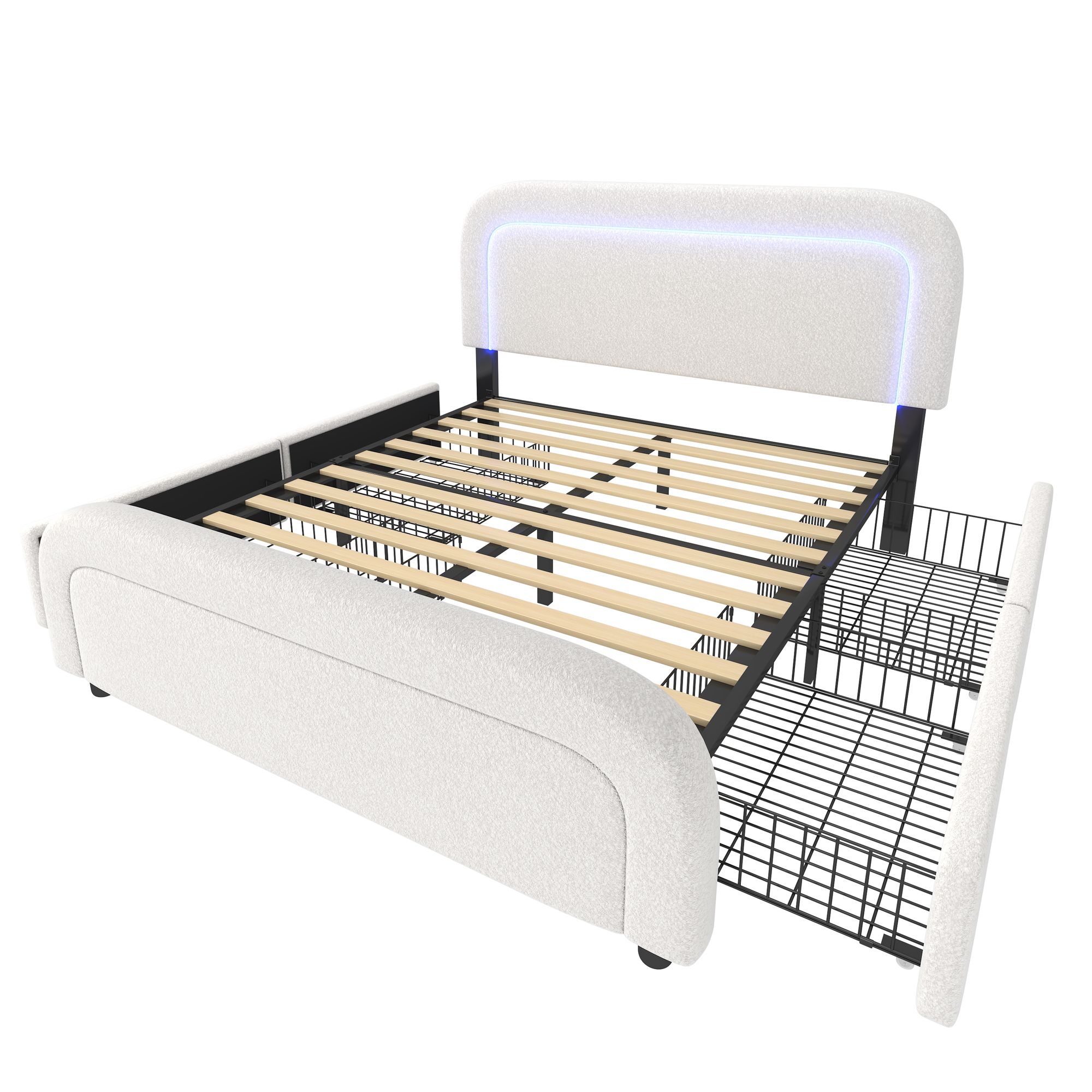 Bett mit Schubladen