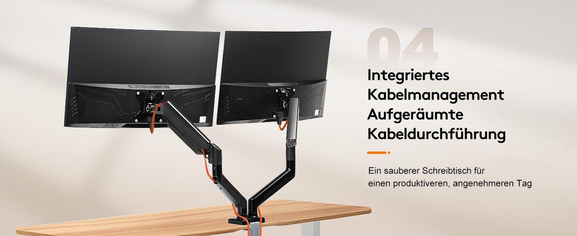 GTPLAYER Monitor Halterung Monitor arm monitorhalter für 13 bis 32 Zoll Bildschirme, Einzelner Monitorarm Ständer Hält 25 kg, Höhenverstellbare