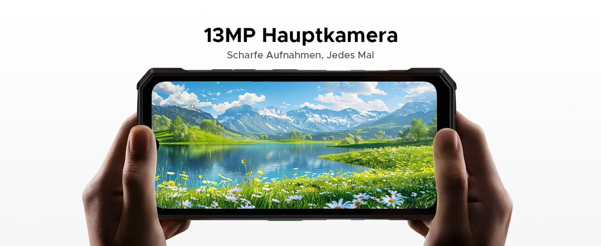 DOOGEE Fire 5 Pro Outdoor Smartphone Handy, Android 15, 4G, IP68/IP69K, 6,6" 90Hz, 13000mAh, 18W, 20+128GB, 13MP, NFC, Fingerabdruck, ohne Vertrag