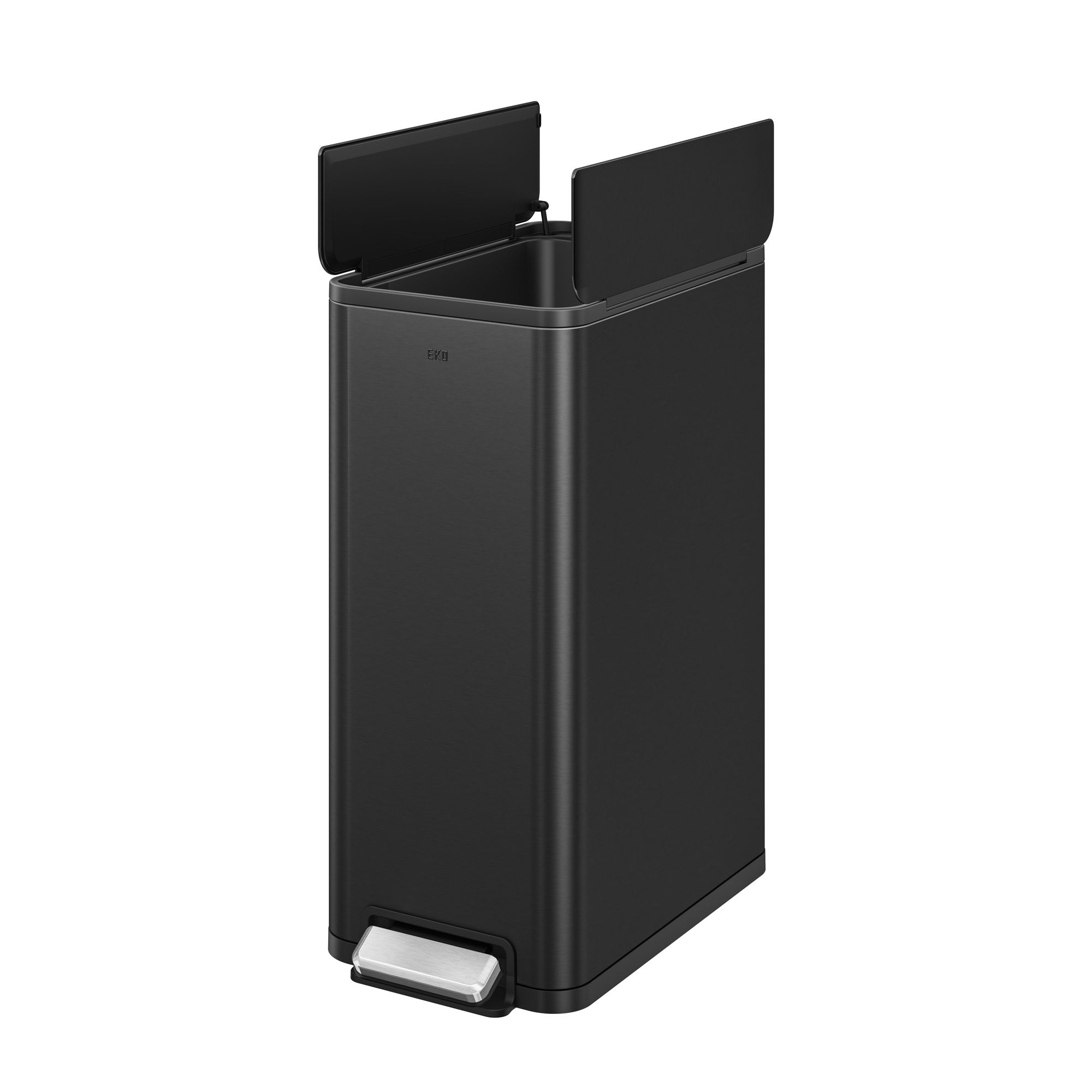 EKO - X-Wing Treteimer 45 Liter - Stainless steel Plastic  - Schwarz