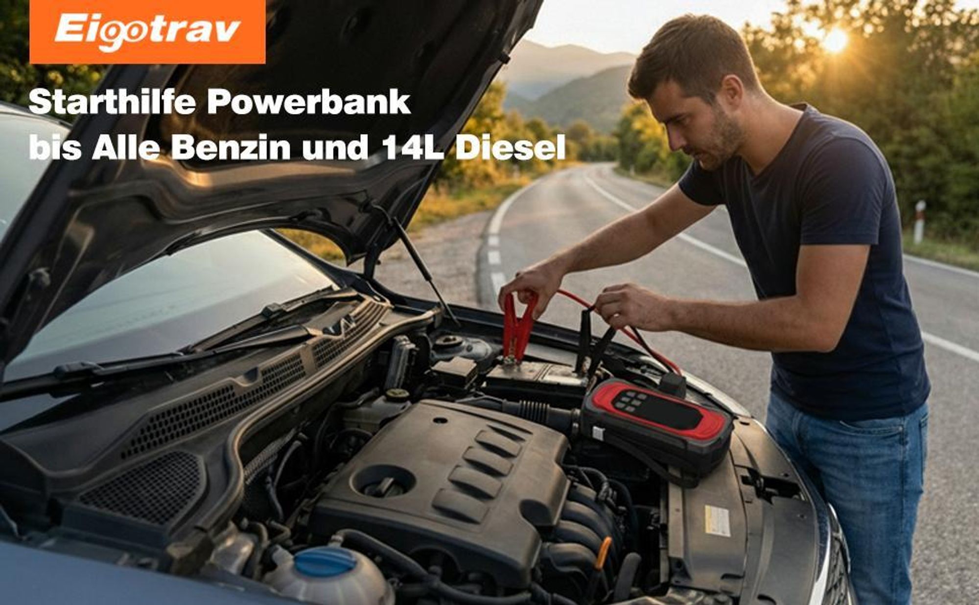 Starthilfe,Auto Starthilfe, Jump Starter, Ladegerät, Starthilfe Booster, Powerbank