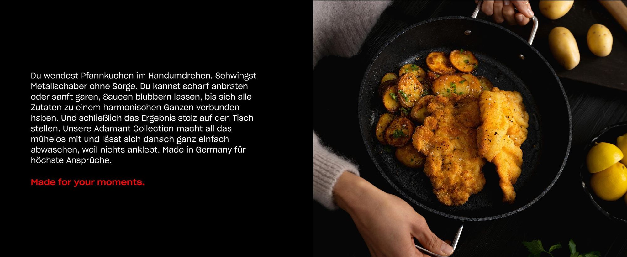 Fissler Adamant / Aluminium-Wokpfanne (Ø 30 cm, 5,2 Liter) beschichtet, große Asia-Pfanne, hoher Rand, antihaftend - Induktion