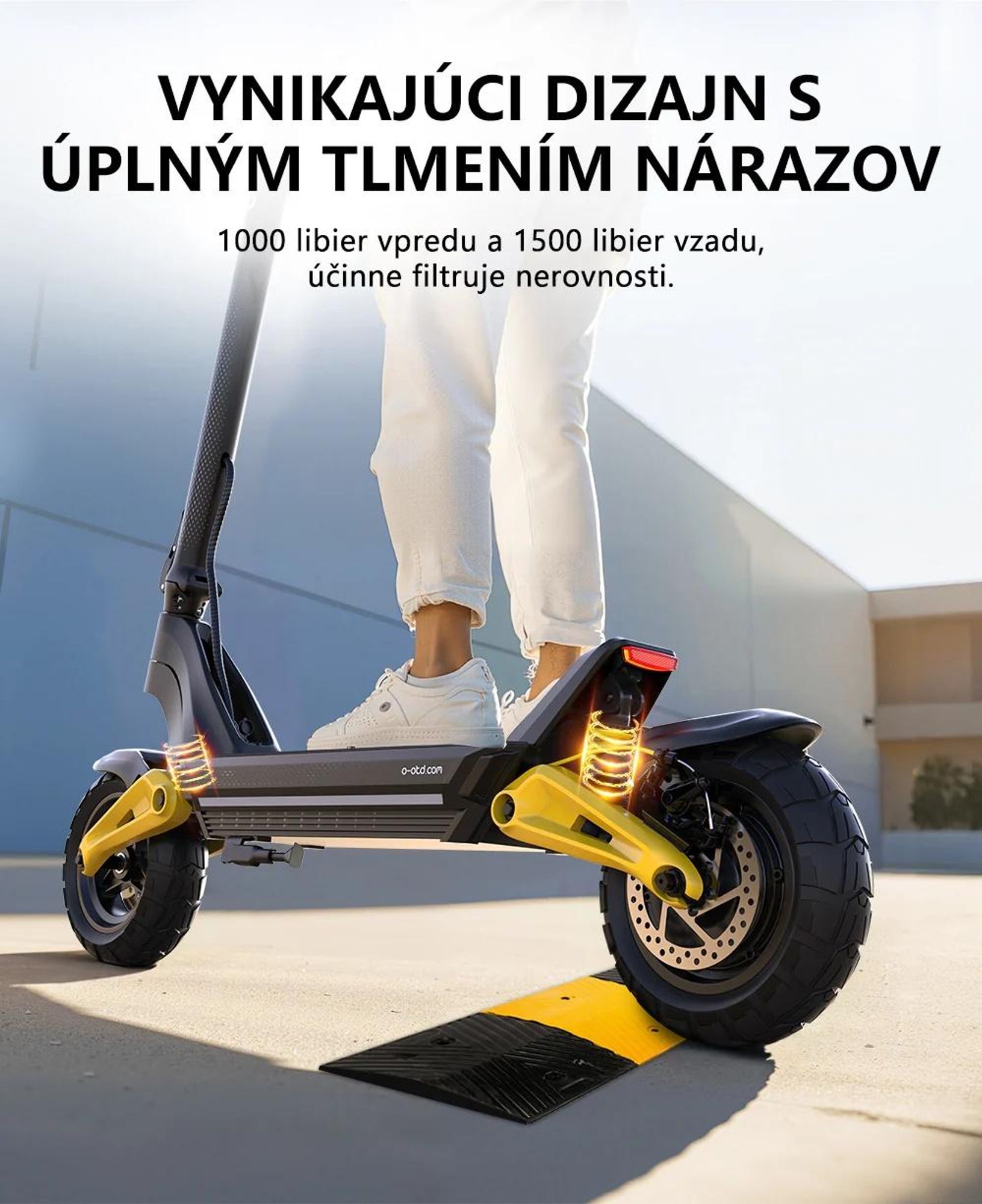 Elektrická kolobežka OOTD S10 - Motor 1400W Batéria 48V20AH Pneumatiky 10'' Kotúčová brzda - čierna