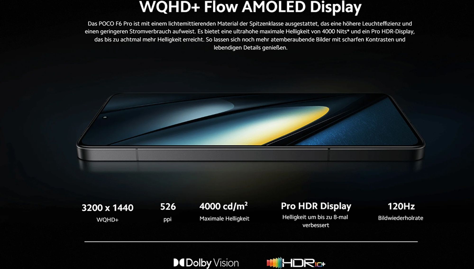 POCO F6 Pro 512GB (black, 5G, 12 GB RAM, 12 GB LPDDR5X)
