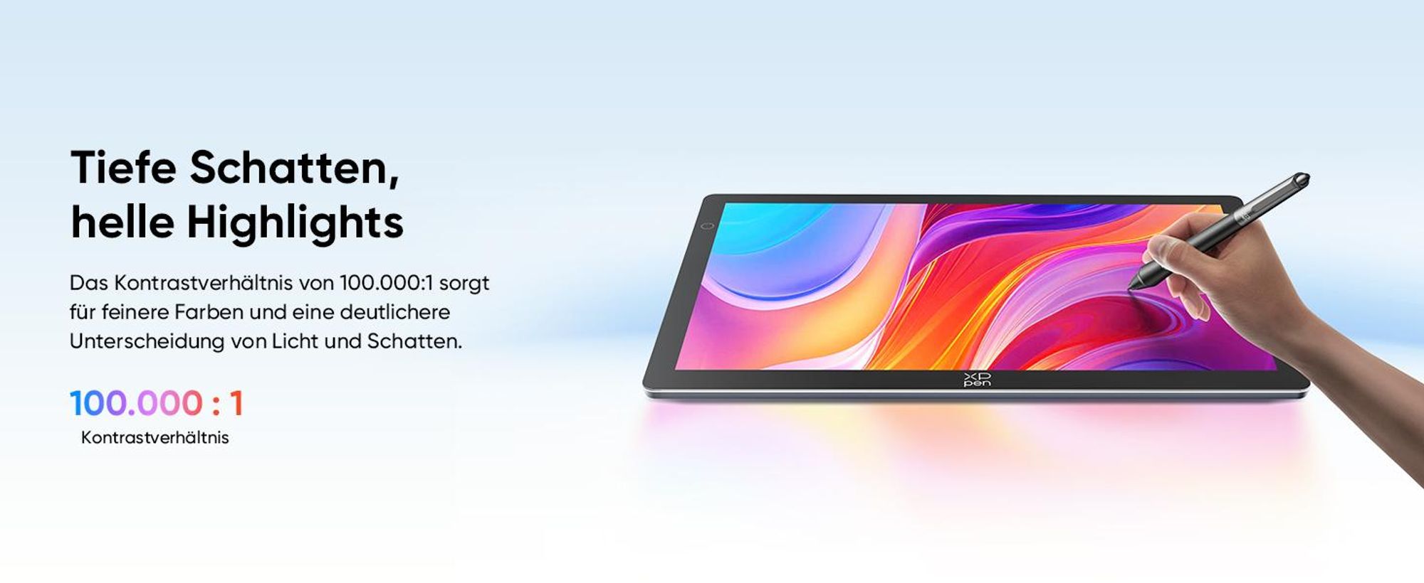 XPPen Artist Ultra 14 OLED Grafikdisplay 2,8K brillante Farben leicht und portabel für Designer und Künstler