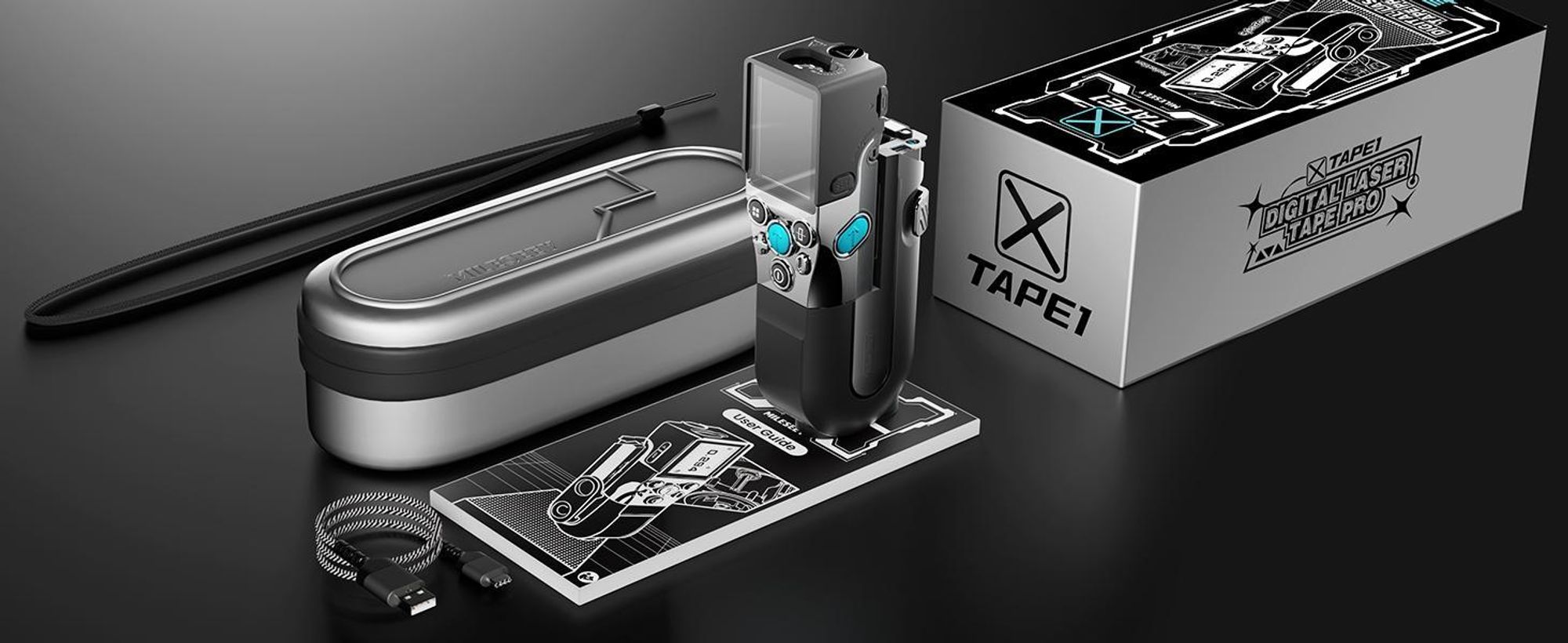 MiLESEEY XTape 1 Laser-Entfernungsmesser 100m & Digitales Maßband, P2P, App, OLED