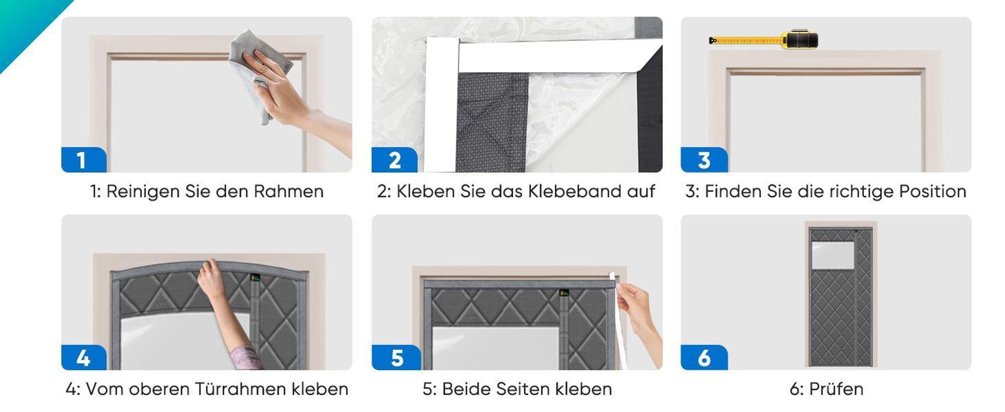 Thermovorhang magnetisch Türvorhang Kälteschutz winddicht seitliches Öffnen,Wärmeschutzvorhang, wärmeisolierend für Wohnzimmer & Balkon 90x210 cm