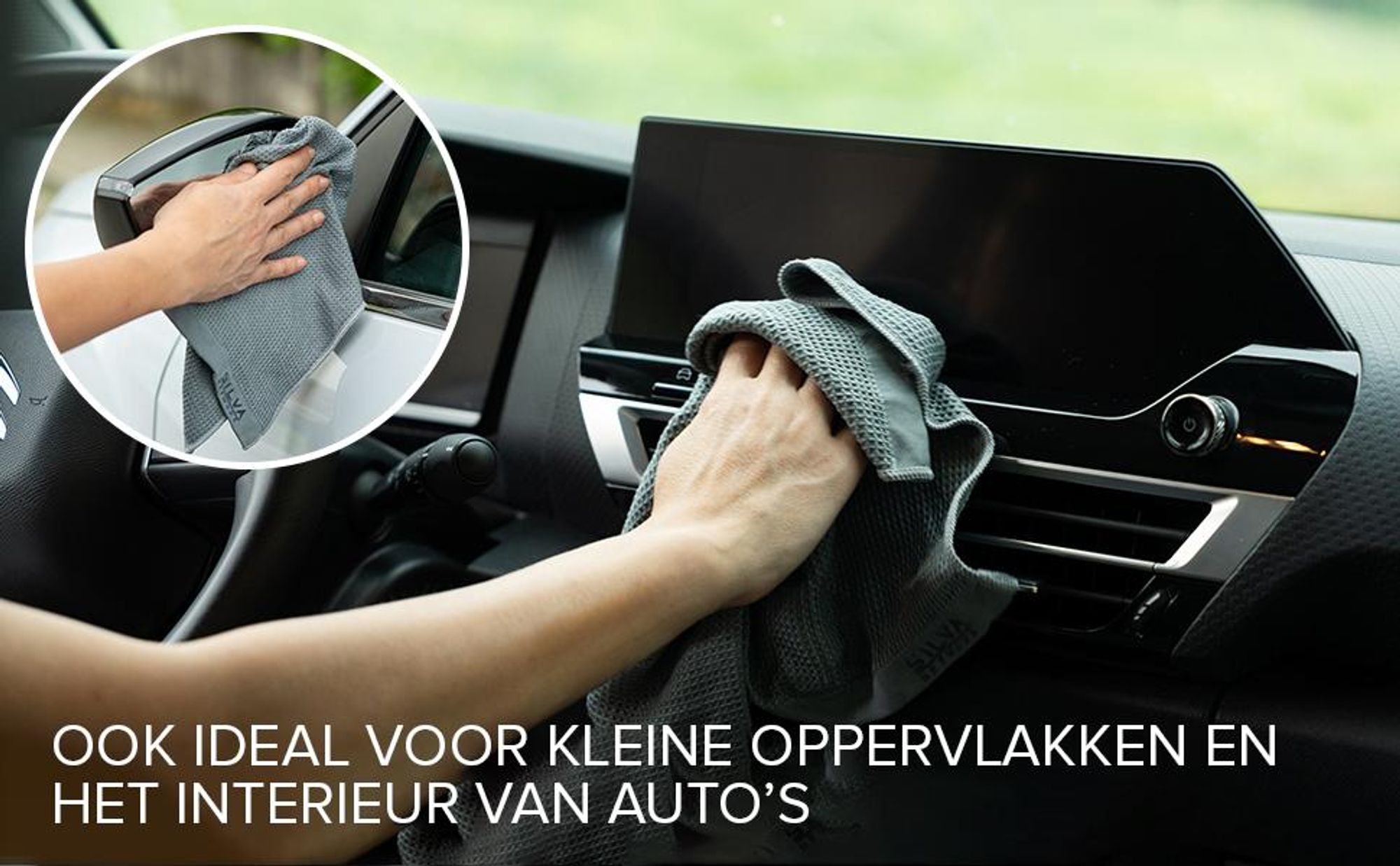 Silva Mikrofaser Trockentuch Dusche & Auto – Fusselfrei, Kratzfrei, Hochsaugfähig & Maschinenwaschbar | 1 Stück