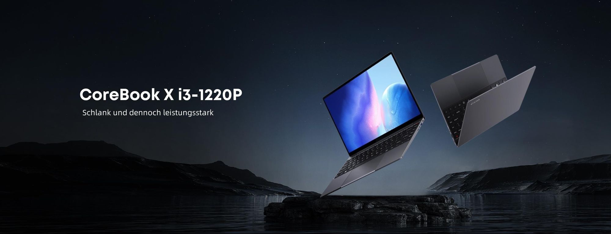 Laptop CHUWI CoreBook X - Prozessor Intel Core i3-1220P 14" Bildschirm Windows 11 16GB+512GB 4000mAh Akku - Grau