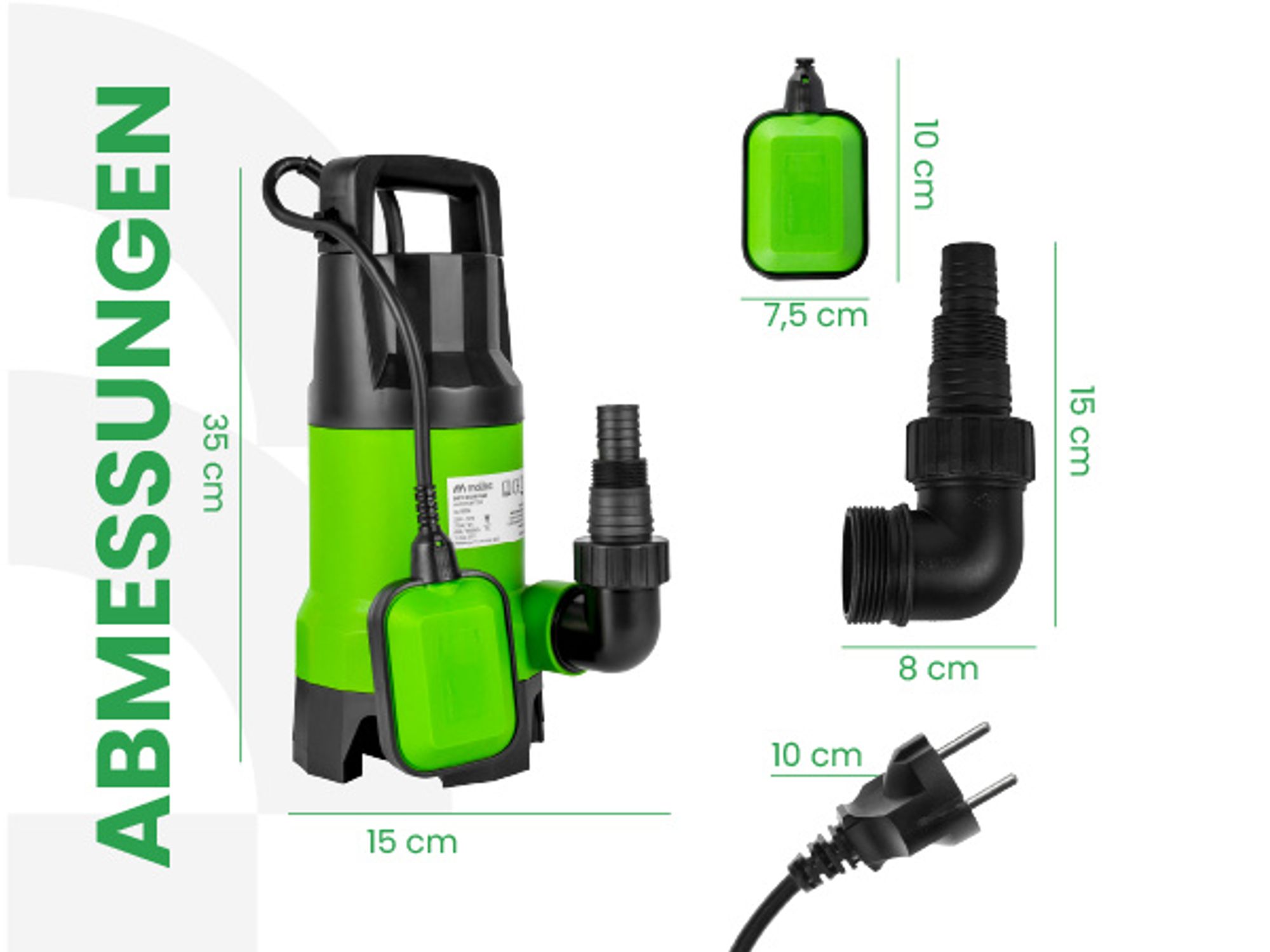 Tauchpumpe Abflusswasserpumpe mit Induktionsmotor