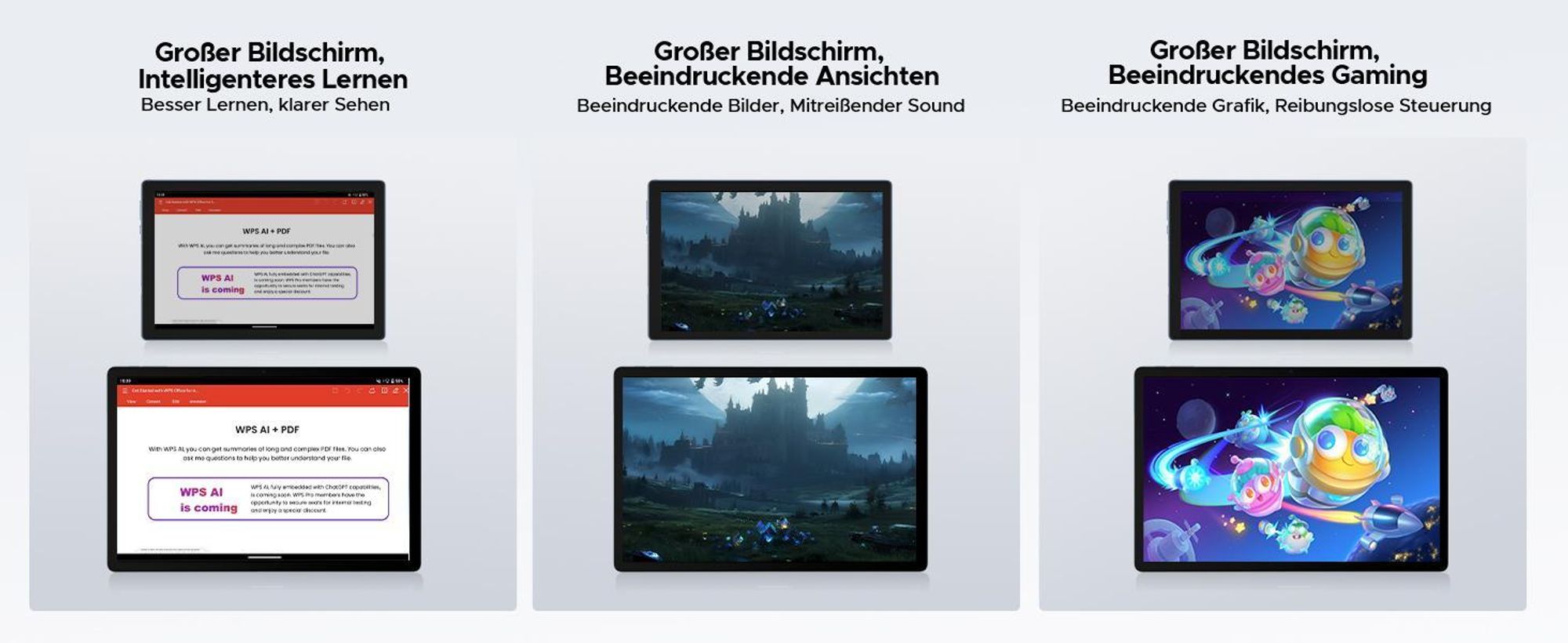 DOOGEE U13 Pro Tablet Android 16, 13,4 Zoll, 36 (6+30) GB + 256 GB(bis 2TB erweiterbar), 120Hz, 11.000 mAh/18 W, Gemini AI, Widevine L1,Tastatur-Set