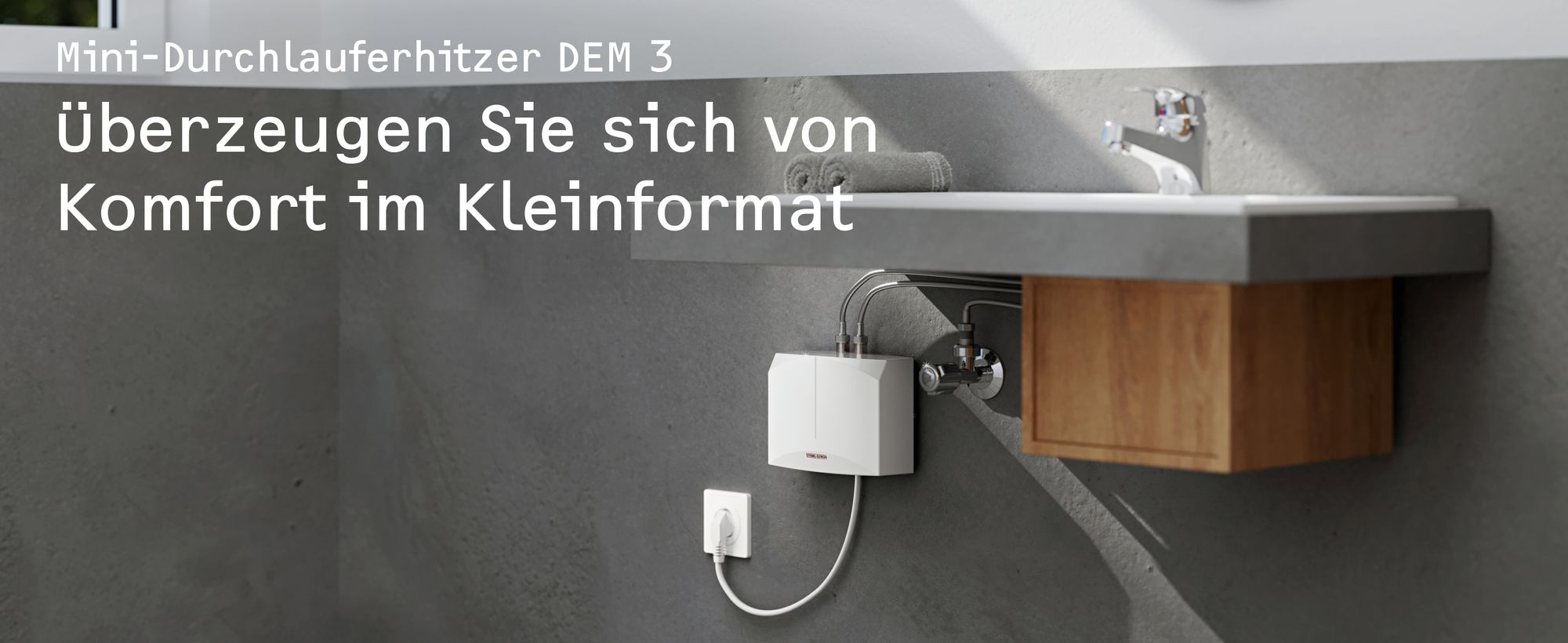 Mini Durchlauferhitzer DEM 3: Überzeugen Sie sich von Komfort im Kleinformat