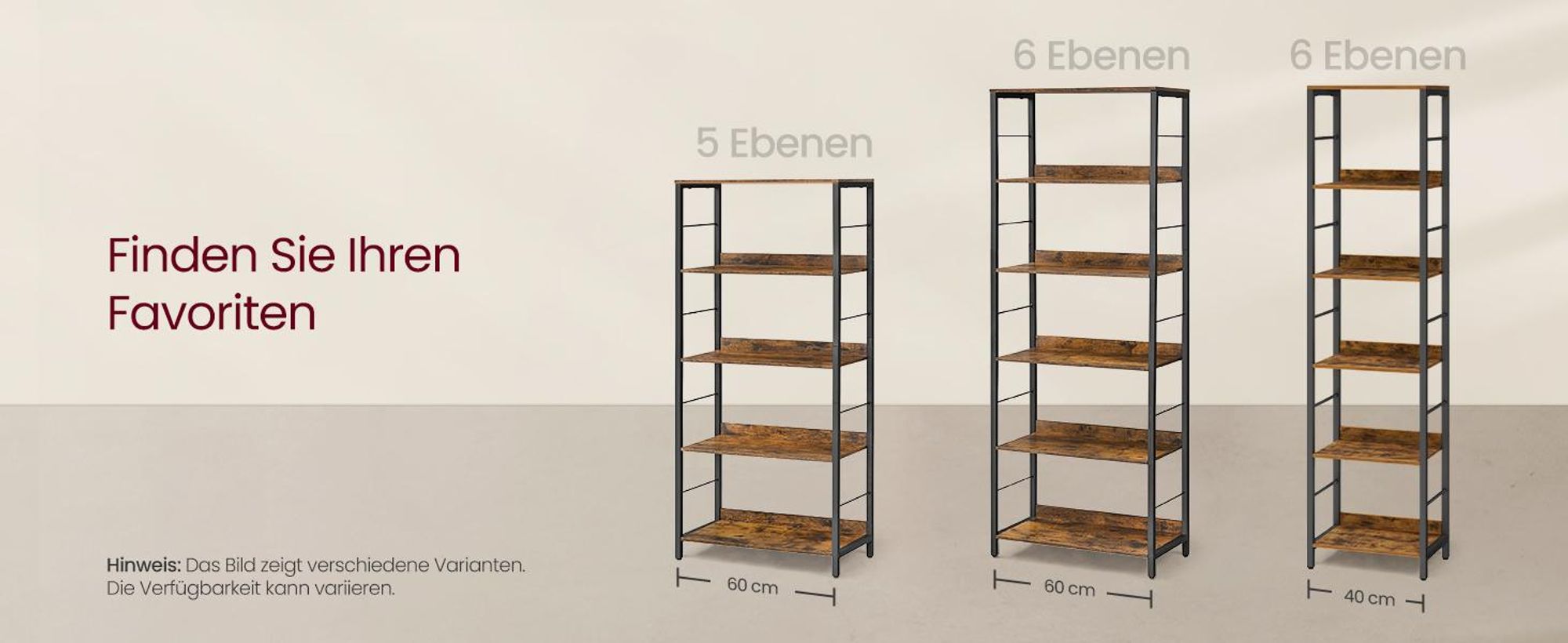 VASAGLE Bücherregal 6 Ebenen, Regal, Aufbewahrungsregal, 30 x 40 x 178 cm, mit Rückplatten, für Wohnzimmer, Arbeitszimmer, Homeoffice