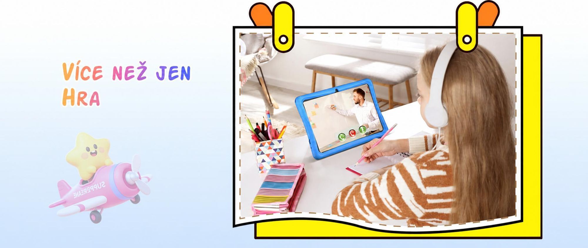 Tabwee K10 Kids 10.1" Blau Tablet, Google Kids Space, 4GB RAM+64GB ROM, Android 15 WiFi Tablet für Kind mit Kindgerechte Hülle und Stift, 5000mAh