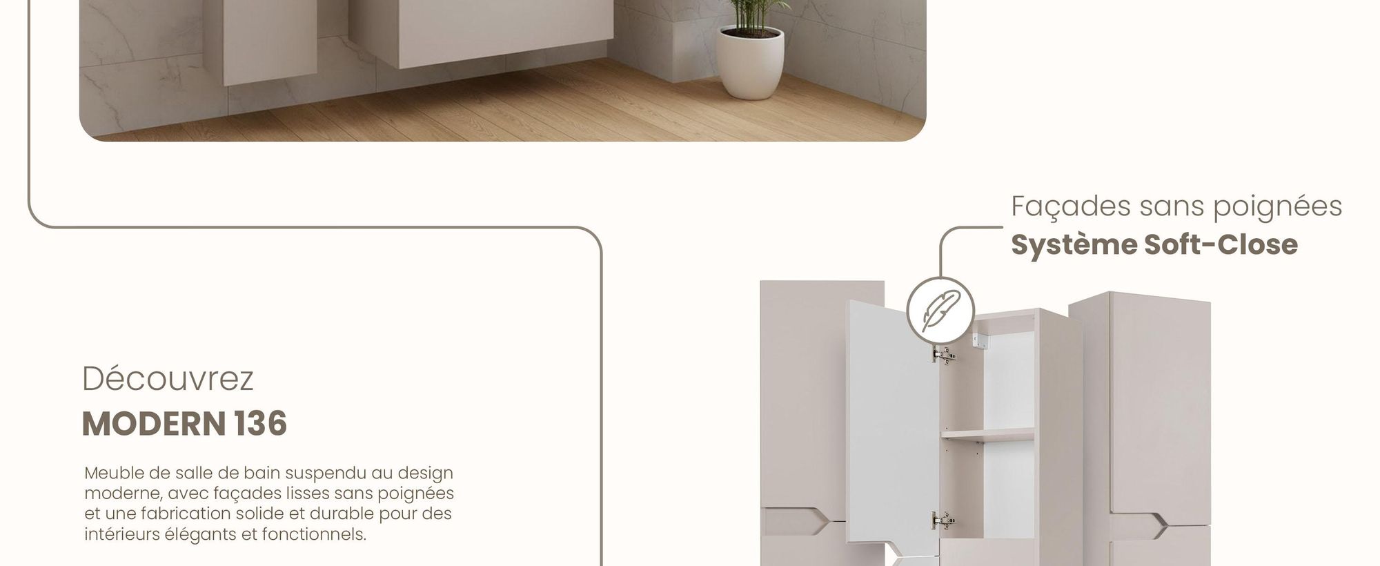 RODAN, meuble de salle de bain, armoire moderne, meuble sous vasque, meuble sous lavabo