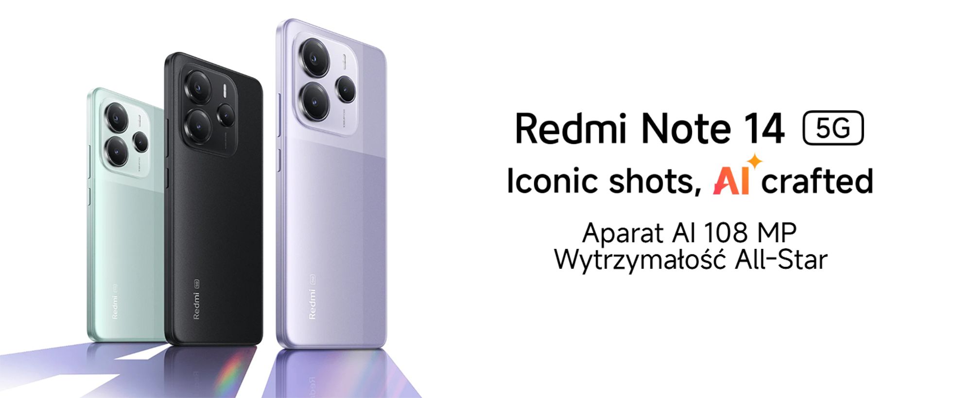 Xiaomi Redmi Note 14 5G, 16,9 cm (6,67"), 2400 x 1080 pikseli, 8 GB, 256 GB, 108 MP, czarny
