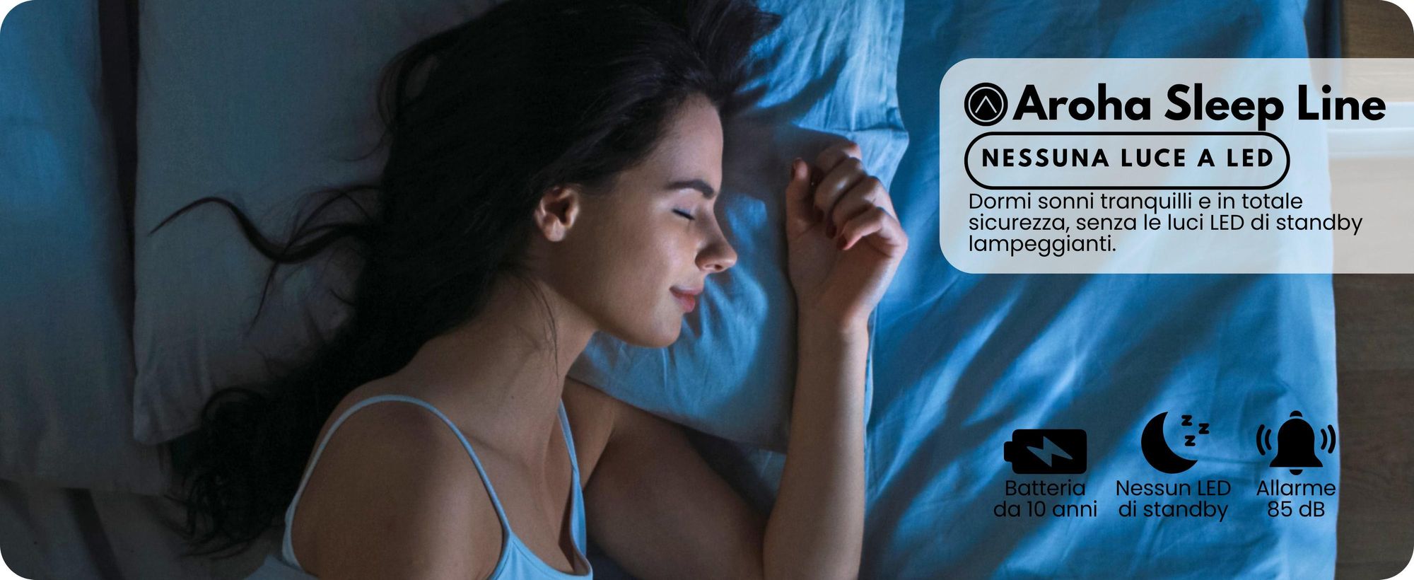 Aroha Safety Pro Rilevatore Di Fumo E Monossido Di Carbonio - Batteria Da 10 Anni - Allarme Antincendio & Monossido Di Carbonio Sleep Line